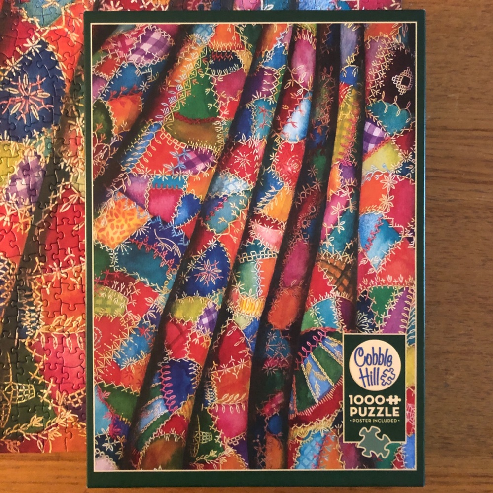 1000 Piece Crafty Crazy Quilt Jigsaw Puzzle Cobble Hill